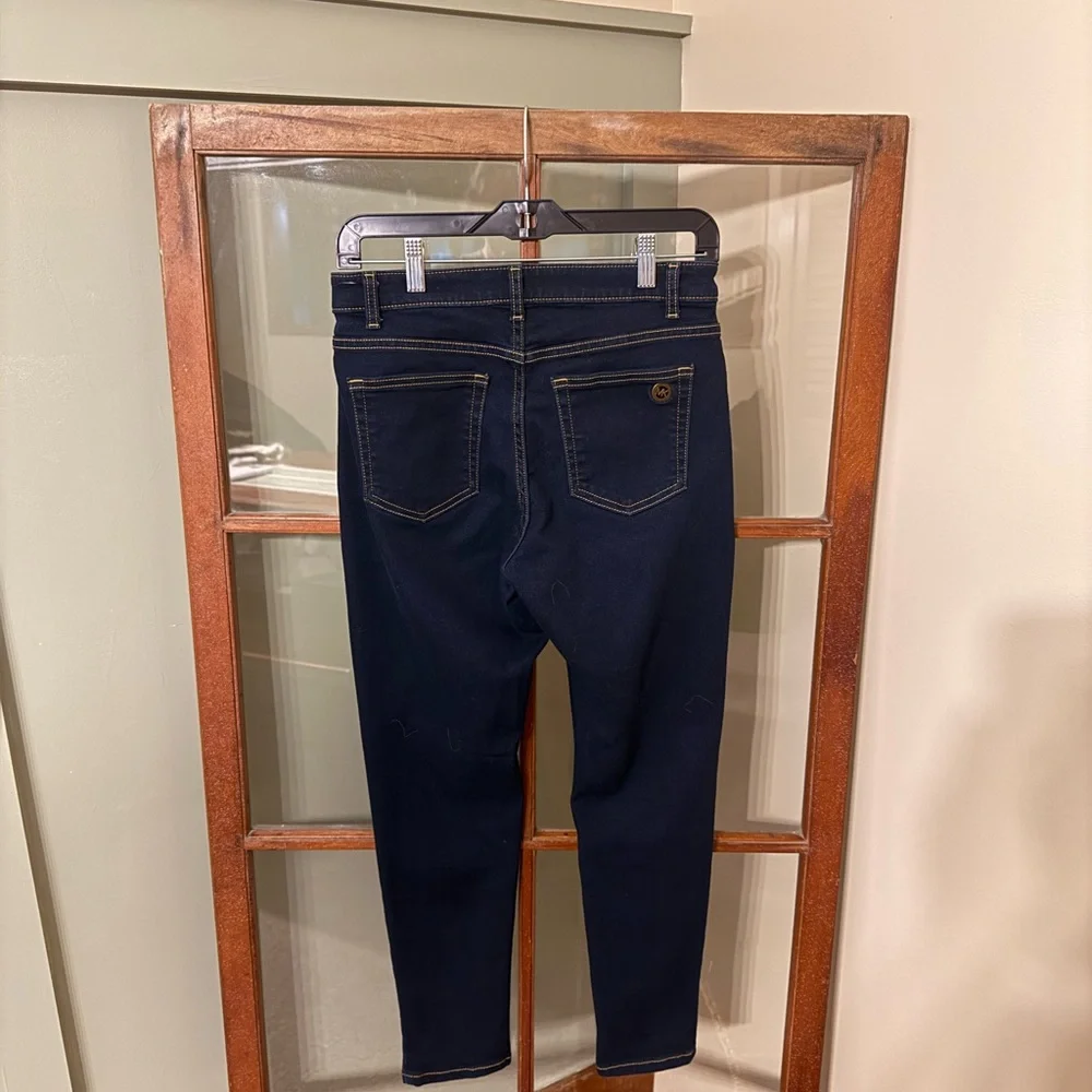 Michael Kors Dark Wash Skinny Jeans - Size 6 - Picture 3 of 5